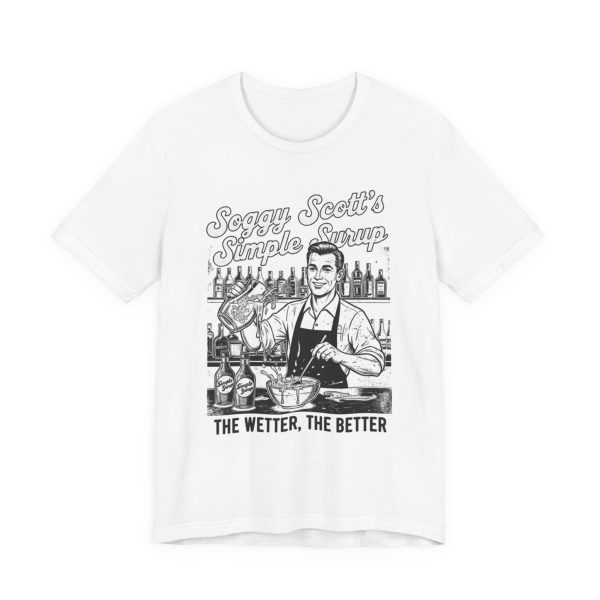 Soggy Scott's Simple Syrup tee | Bartender illustration, Cocktail syrup shirt